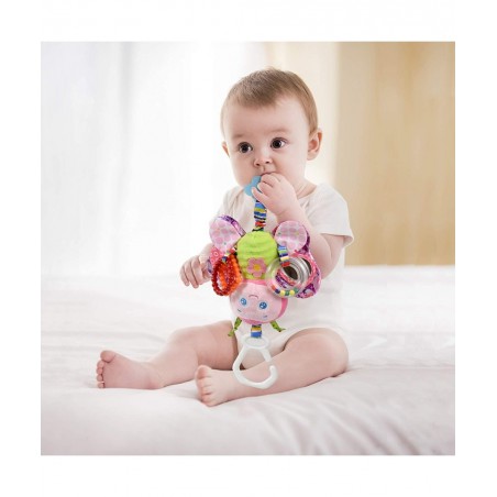 Baby Rattles Toys with Teether Bed Bell for Toddler in pram Gifts for Baby Aged 3 Months or More(Butterfly) $23.89 Baby Car T...