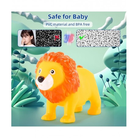 Bath Toys for Baby -12 PCS Floating Bath Farm Toys Soft Bathroom Toys Forest/Ocean Animal Bathtub Learning Toy for Toddlers $...