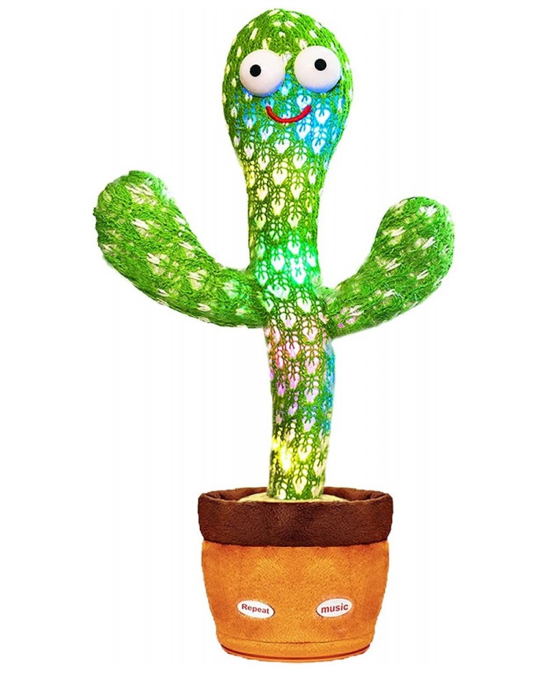 Dancing Cactus Toy Talking Cactus Baby Toys Singing Cactus Toy Cactus Mimicking Cactus Toy for Babies Smart Cactus Toy Repeat...