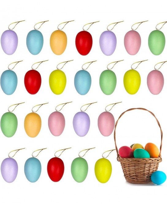 24PCS Empty Colorful Plastic Easter Eggs Surprise Toys Easter Eggs (Colorful Eggs) $18.90 Toy Kitchen Products