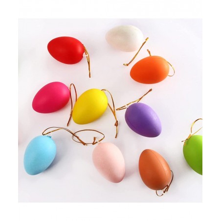 24PCS Empty Colorful Plastic Easter Eggs Surprise Toys Easter Eggs (Colorful Eggs) $18.90 Toy Kitchen Products