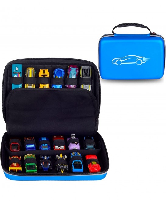 Hard EVA Protective Carrying Storage Case for Hot Wheels 20-Car Pack Hot Wheels 24-Car Pack Matchbox Cars Case (Case Only) (E...
