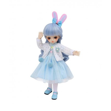 BJD Doll 1/6 SD Dolls 12 Inch 18 Ball Jointed Doll DIY Toys with Full Set Clothes Shoes Wig Makeup Best Gift for Girls-Han Xi...