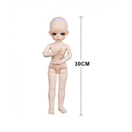 BJD Doll 1/6 SD Dolls 12 Inch 18 Ball Jointed Doll DIY Toys with Full Set Clothes Shoes Wig Makeup Best Gift for Girls-Han Xi...