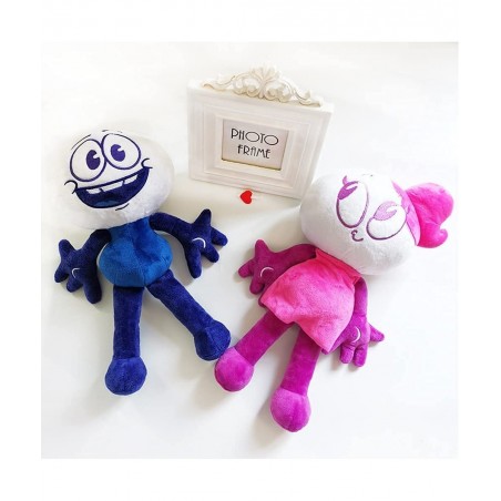 Pencilmate Dash Plush Toy Cute Pencilmation Toys 12.5inch Blue and Pink Pencilmiss Plush Doll Plush Pillow Sleep Comfort Toy ...