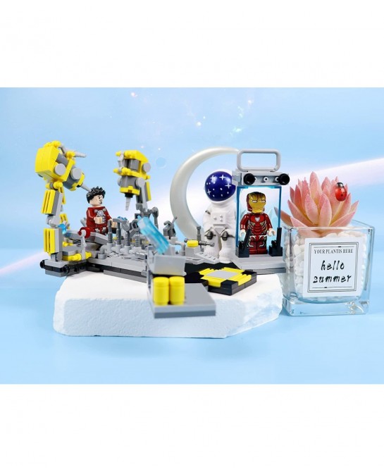 Set of 3 Hero Series Mini Figures Building Blocks Kit Assembled Action Figures Toy Set for Christmas Birthday and Fan Collect...