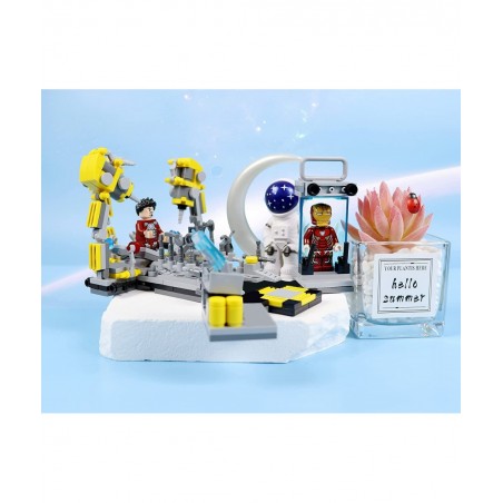 Set of 3 Hero Series Mini Figures Building Blocks Kit Assembled Action Figures Toy Set for Christmas Birthday and Fan Collect...