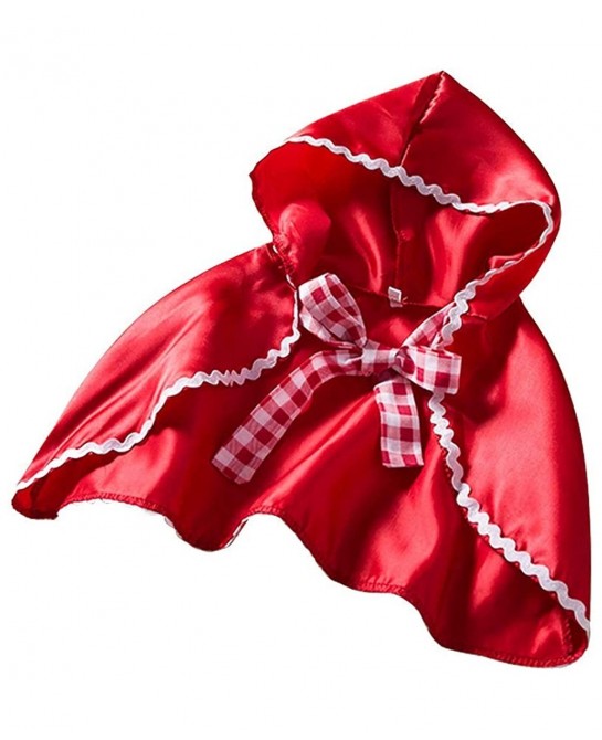 Little Red Riding Hood Costume for Girls Dress Cape Cloak Halloween Cosplay Kid Deluxe Storybook Fairy Tale Outfit Set $33.60...