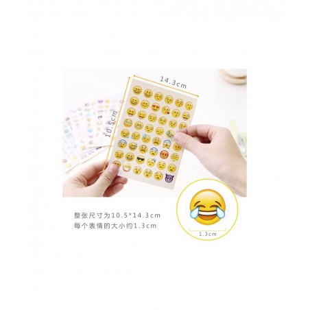 480pcs Emoji Stickers 10 Sheets Kids Stickers Scrapbooking Stickers Emotion Stickers $18.74 Kids' Stickers