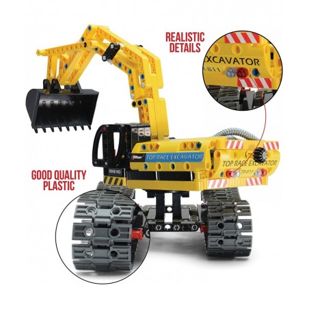 Stem Building Toys Building Set stem Kits for Boys Gift Toys for Boys Ages 6 - 14 Year Old and up 2 in 1 Model Set Excavator ...