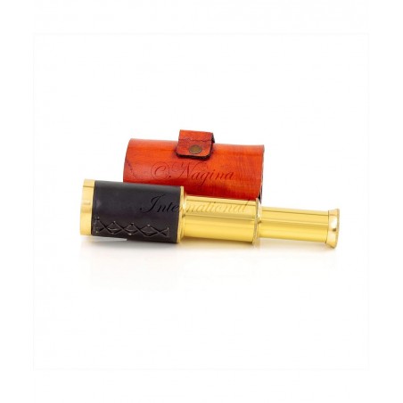 6" Solid Brass Quality Handcrafted Spyglass Telescope Set with Brown Carry Bag to Complete Your Collection $21.59 Children's ...