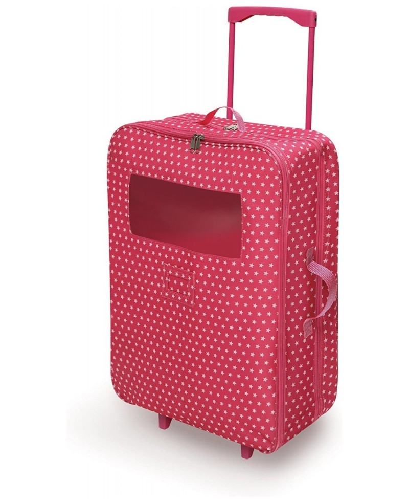 Double Trolley Doll Carrier with Two Sleeping Bags and Pillows (fits18 inch Dolls) Pink/White $63.04 Doll Accessories