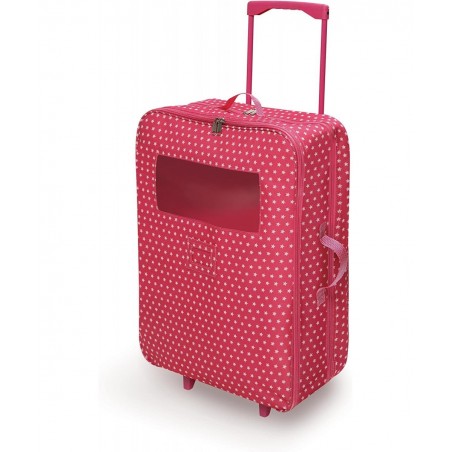 Double Trolley Doll Carrier with Two Sleeping Bags and Pillows (fits18 inch Dolls) Pink/White $63.04 Doll Accessories
