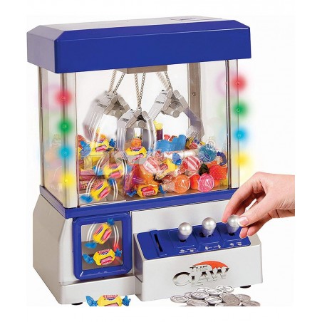 Claw Game Machine-Kids Mini Arcade Grabber- Toy Candy Dispenser Crane Toy Great Gift for Birthday & Christmas -with LED Light...