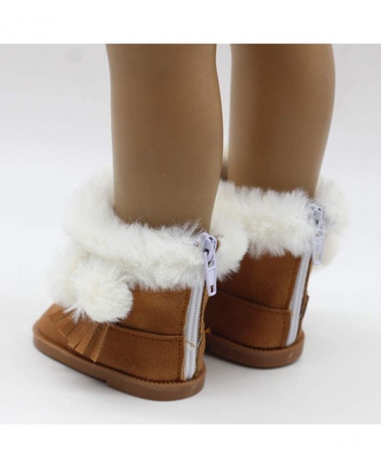 18'' American Dolls Shoes Snow Boots American Doll Accessories (Brown) $17.06 Doll Accessories