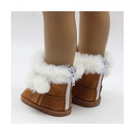 18'' American Dolls Shoes Snow Boots American Doll Accessories (Brown) $17.06 Doll Accessories