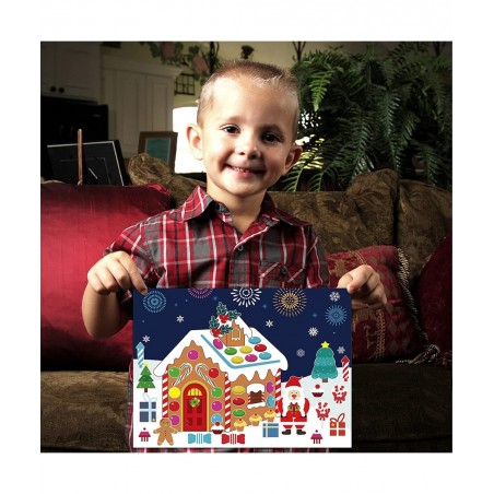 Make a Gingerbread House Stickers for Kids Christmas Party Game Activity Stickers DIY Craft Party Favor Supplies 30 Sheets 15...