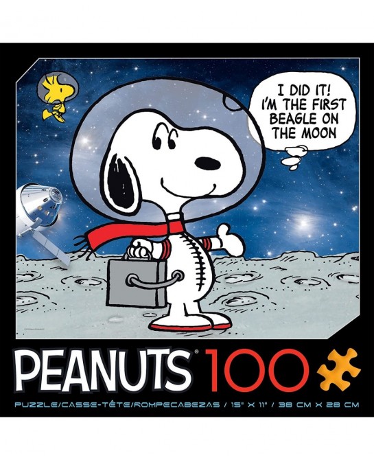 Peanuts Space - Moon Beagle - 100 Piece Jigsaw Puzzle $16.80 Jigsaw Puzzles