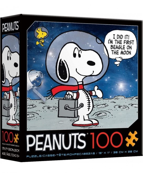Peanuts Space - Moon Beagle - 100 Piece Jigsaw Puzzle $16.80 Jigsaw Puzzles