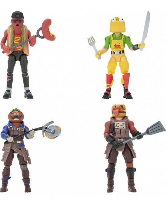 Squad Mode Tomatotown Legends 4-Figure Pack Series 6 Including Weapons Harvesting Tools Building Materials Stands and More $5...