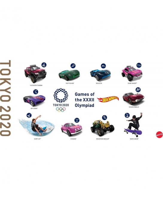 Tokyo 2020 Olympics 10 Castings In 1 Pack Features 1:64 Scale Cars With Popular Sports Themes Treasure Hunt Car Collectible A...