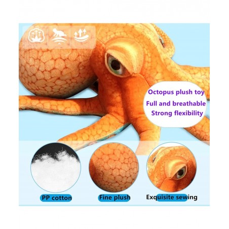 Octopus Stuffed Animal/Octopus Pillow/Toy Octopus/Used for Home Decoration Gifts Children Pillow Plush Animal Toys (19.6 inch...