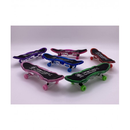 Lighted-Up Finger Skateboards - Finger Board Toys for Kids - Set of 6 Toy - Mini Skateboard Pack 6pcs - Gifts for Children Fi...