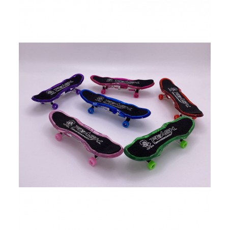 Lighted-Up Finger Skateboards - Finger Board Toys for Kids - Set of 6 Toy - Mini Skateboard Pack 6pcs - Gifts for Children Fi...
