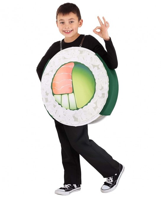 Child Sushi Roll Food Costume Sushi Costume for Kids $62.31 Kids' Costumes