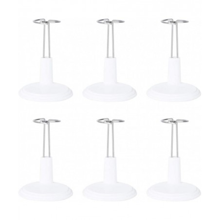 6Pcs Doll Stand 15CM Doll Display Holder Aaction Figures Stands Plastic Model Support Frame for Home Store Market $17.46 Dolls