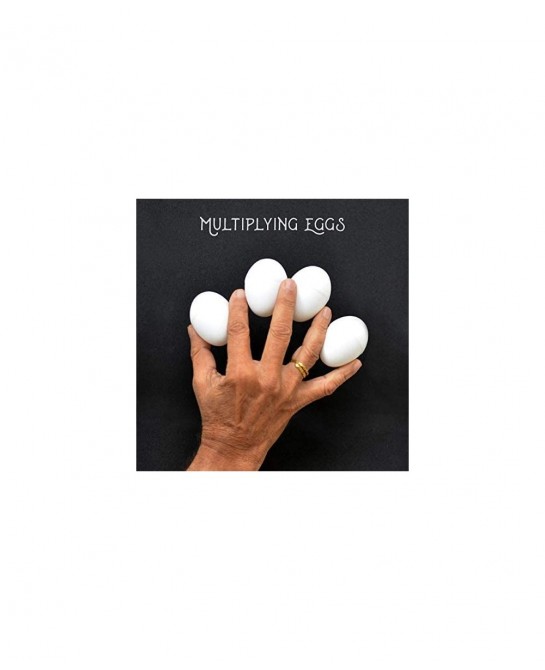 Magician's Set of 4 Multiplying Eggs Gimmick Close-Up Classical Transformation Hen Egg Production Magic Trick White $17.94 Ma...
