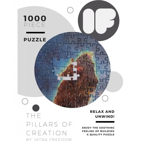 Intra Freedoms - Pillars of Creation 1000 Pieces - Difficult Jigsaw Puzzles 1000 Pieces - Challenge Yourself with 1000 Piece ...