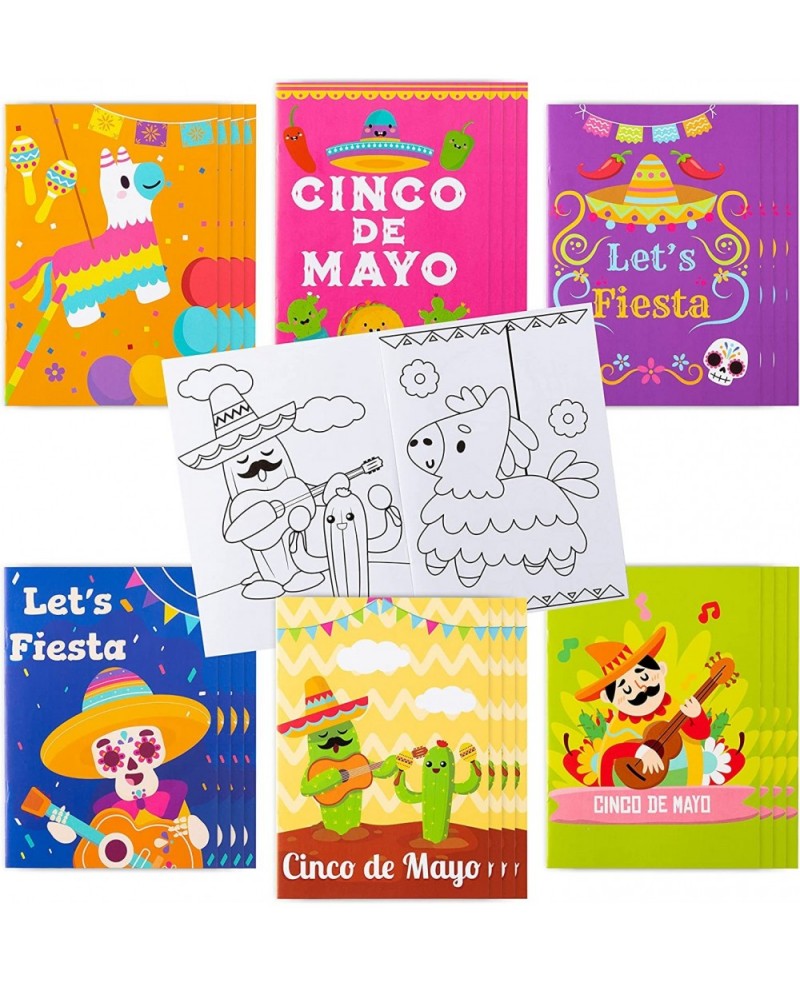 24pcs Mexican Fiesta Coloring Books for Kids Mexico Color Booklet Party Favor Supplies for Cinco De Mayo Party DIY Art Color ...