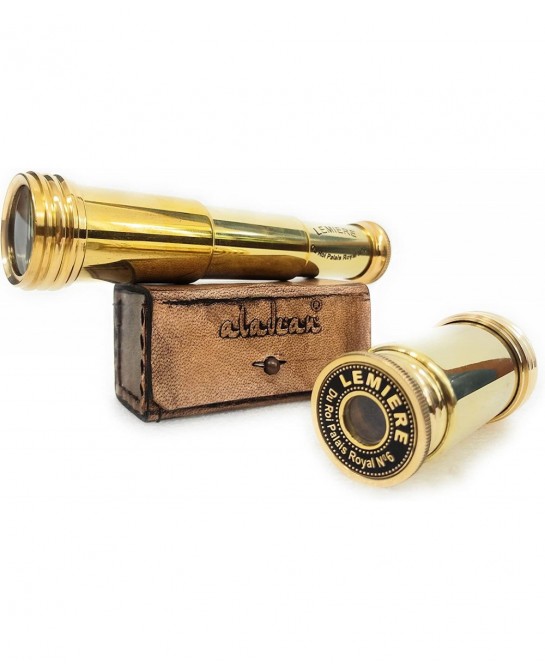 Pirate Spyglass Gift for Kids Boys & Girls Ship Captain Prop Spyglass Telescope | 7" Scout Scope - Cosplay Costume Vintage St...