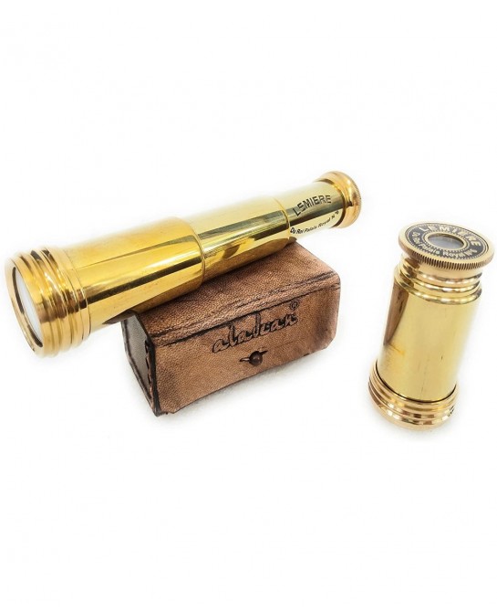 Pirate Spyglass Gift for Kids Boys & Girls Ship Captain Prop Spyglass Telescope | 7" Scout Scope - Cosplay Costume Vintage St...