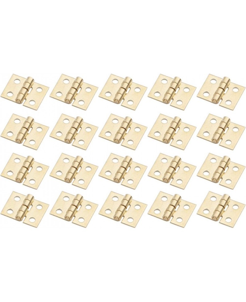 20PCS 108MM Mini Tiny Brass Hinge with Nails Jewelry Chest Gift Wine Music Box Dollhouse $15.97 Dollhouse Accessories