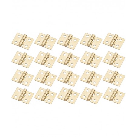 20PCS 108MM Mini Tiny Brass Hinge with Nails Jewelry Chest Gift Wine Music Box Dollhouse $15.97 Dollhouse Accessories