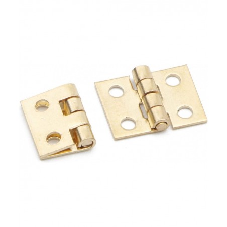 20PCS 108MM Mini Tiny Brass Hinge with Nails Jewelry Chest Gift Wine Music Box Dollhouse $15.97 Dollhouse Accessories