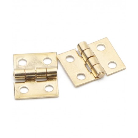 20PCS 108MM Mini Tiny Brass Hinge with Nails Jewelry Chest Gift Wine Music Box Dollhouse $15.97 Dollhouse Accessories