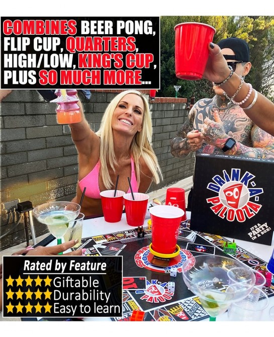 Board Games: Party Drinking Games for Adults - Game Night Party Games | Fun Adult Beer Games Gift with Beer Pong + Flip Cup +...