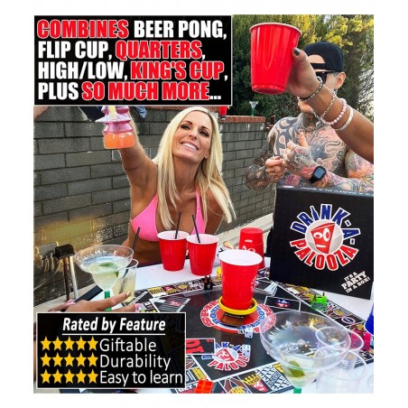 Board Games: Party Drinking Games for Adults - Game Night Party Games | Fun Adult Beer Games Gift with Beer Pong + Flip Cup +...