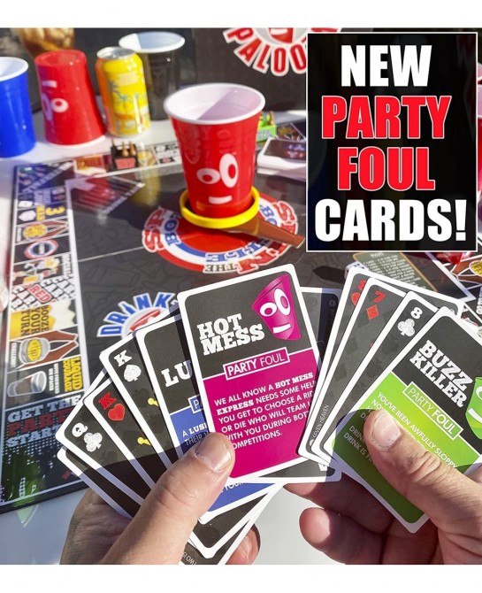 Board Games: Party Drinking Games for Adults - Game Night Party Games | Fun Adult Beer Games Gift with Beer Pong + Flip Cup +...