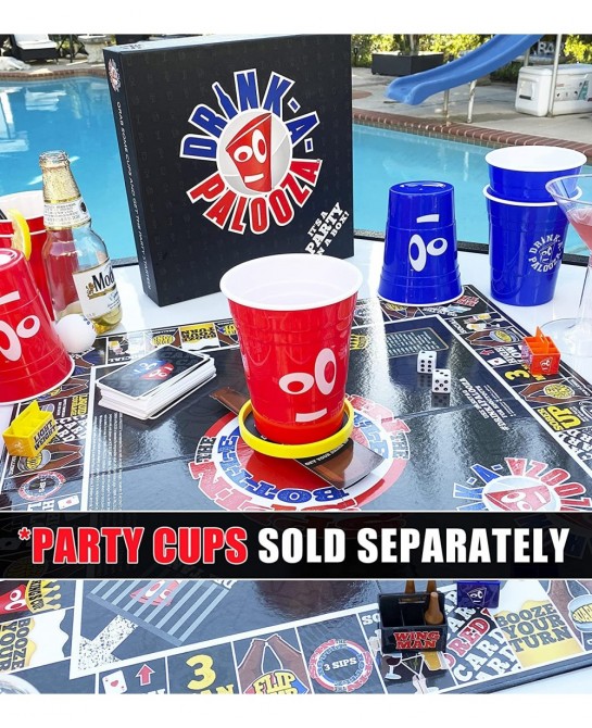 Board Games: Party Drinking Games for Adults - Game Night Party Games | Fun Adult Beer Games Gift with Beer Pong + Flip Cup +...