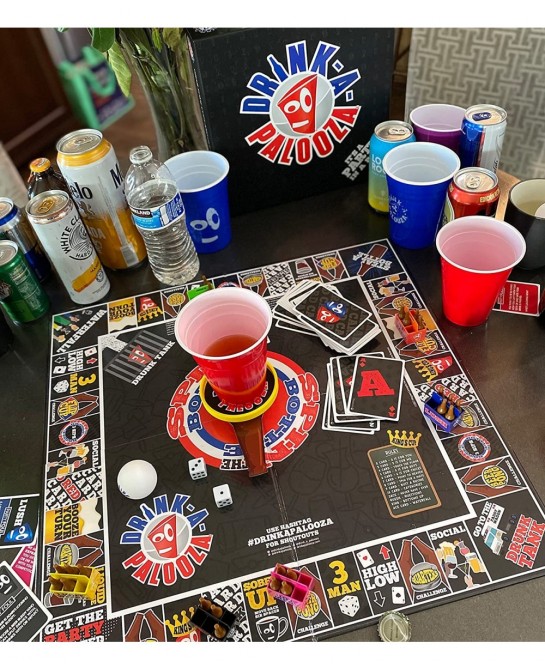 Board Games: Party Drinking Games for Adults - Game Night Party Games | Fun Adult Beer Games Gift with Beer Pong + Flip Cup +...