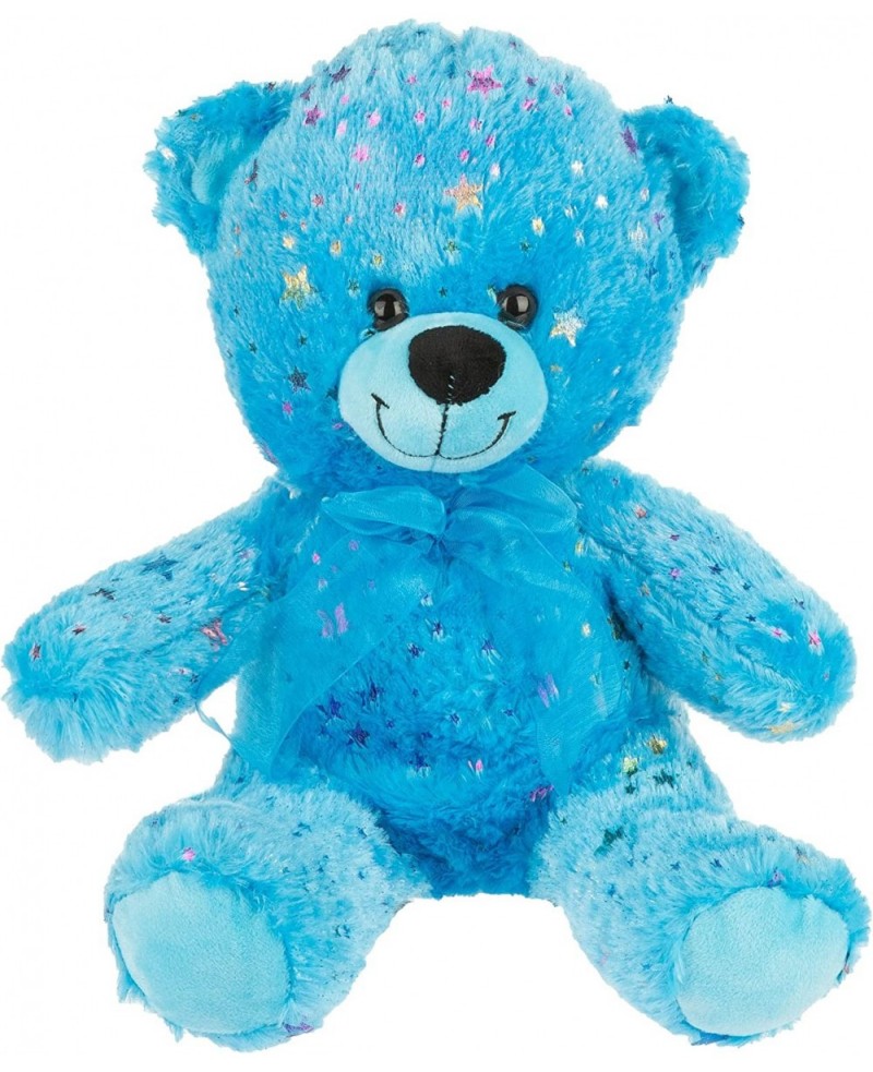 Star Teddy Bear Plush Toy Sparkling Blue Bear Stuffed Animals Soft Plush Teddy Bear for Kids Boys Girls Best Gifts for Birthd...