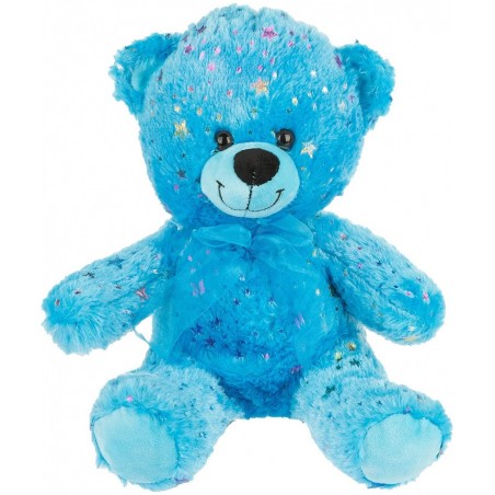 Star Teddy Bear Plush Toy Sparkling Blue Bear Stuffed Animals Soft Plush Teddy Bear for Kids Boys Girls Best Gifts for Birthd...