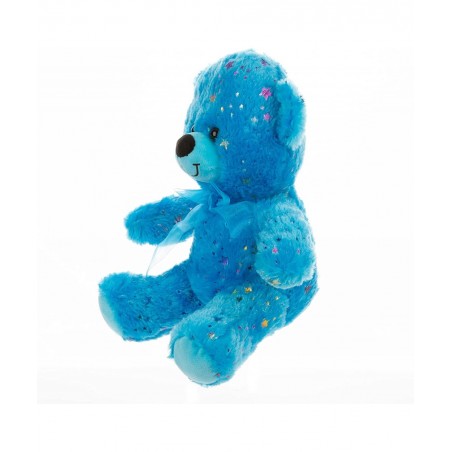 Star Teddy Bear Plush Toy Sparkling Blue Bear Stuffed Animals Soft Plush Teddy Bear for Kids Boys Girls Best Gifts for Birthd...