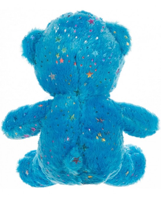 Star Teddy Bear Plush Toy Sparkling Blue Bear Stuffed Animals Soft Plush Teddy Bear for Kids Boys Girls Best Gifts for Birthd...
