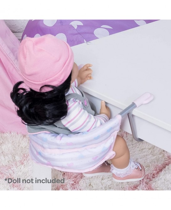 Baby Doll Feeding Seat in Classic Pastel Pink Fits Up to 20 Inch Baby Doll $24.68 Doll Accessories