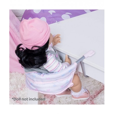 Baby Doll Feeding Seat in Classic Pastel Pink Fits Up to 20 Inch Baby Doll $24.68 Doll Accessories
